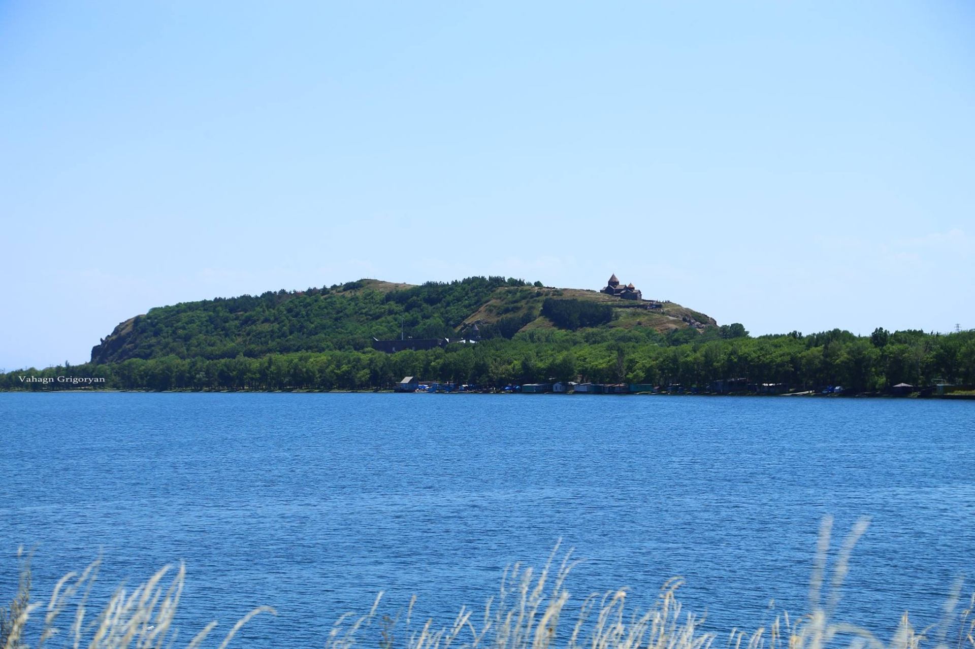 Sevanavank peninsula on Lake Sevan